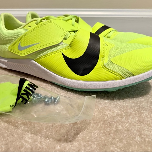 Nike Air Zoom LJ Elite Mint Foam Volt DR2756-700  size 9.5 Men’s Spikes & Tool - Picture 10 of 11